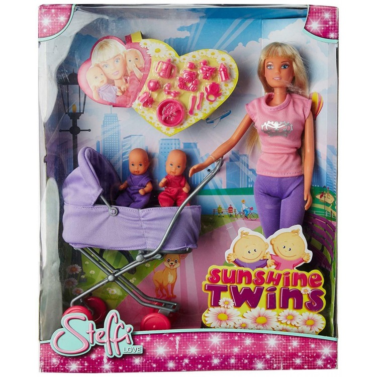 Steffi Love Sunshine Twins Doll and Stroller Assorted