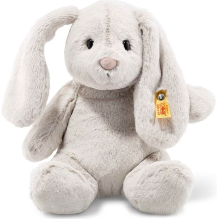 Steiff Soft Cuddly Friends Hoppie Rabbit Light Grey 28cm 080470