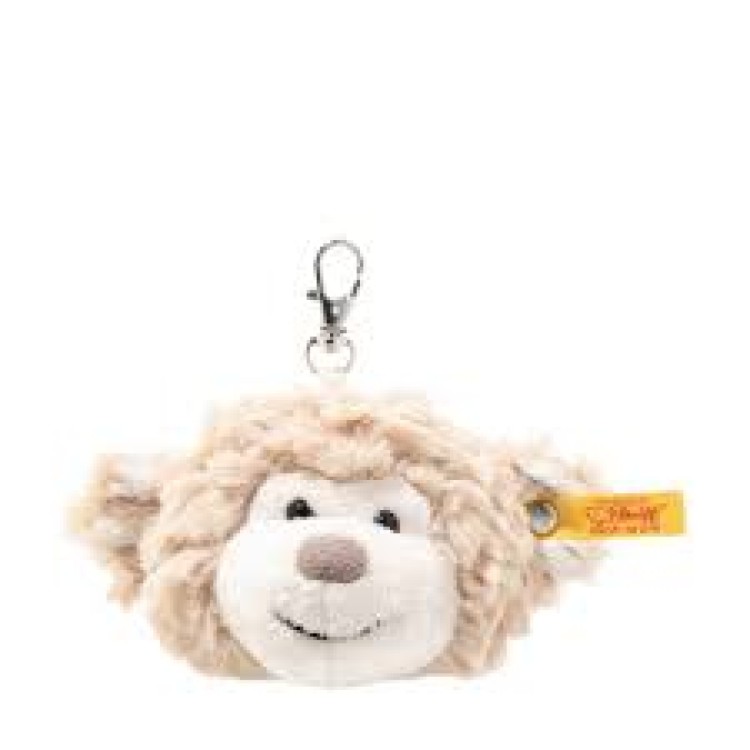 Steiff Soft Cuddly Friends Bingo Monkey Head Keyring 7cm #916779