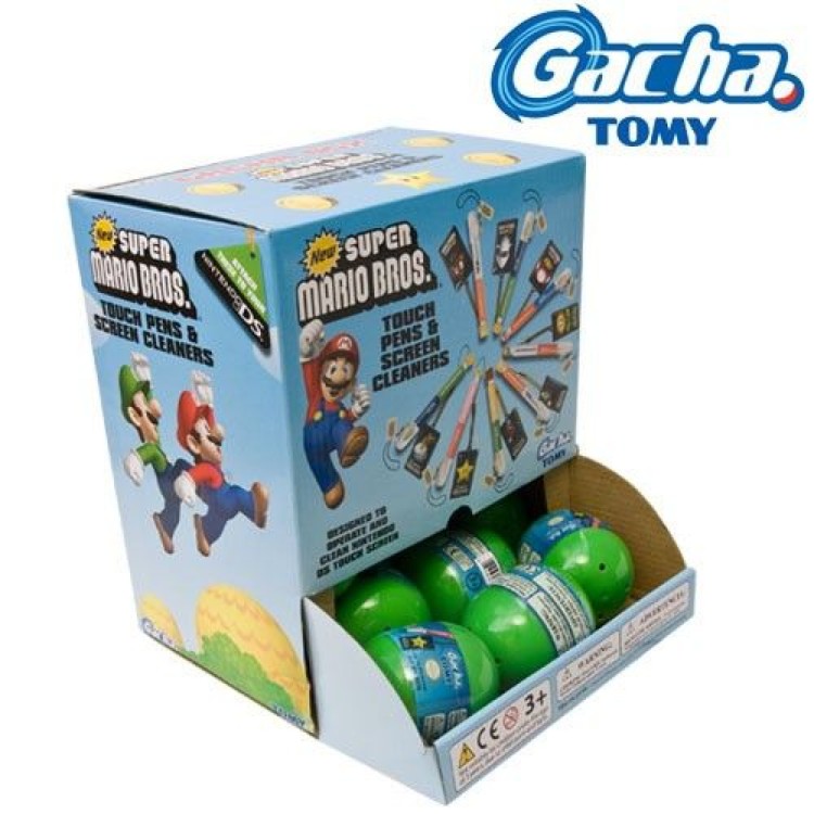 Super Mario Gacha Ball Box Touch pens & Screen Cleaner