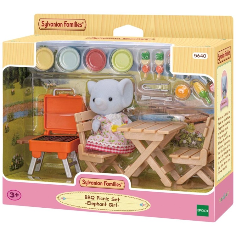 Epoch Sylvanian Families BBQ Picnic Set - Elephant Girl 5640