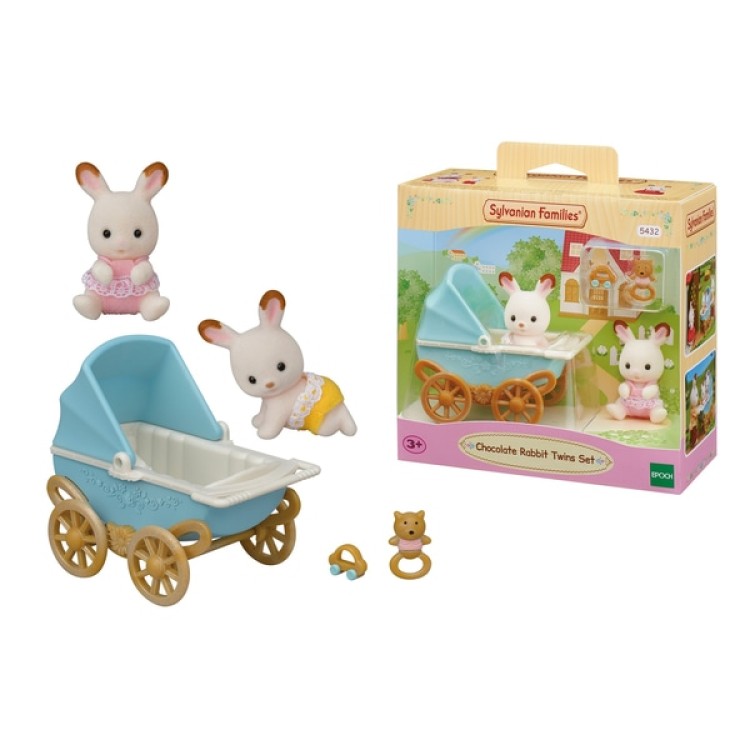 Epoch Sylvanian Families Chocolate Rabbit Twins Set 5432