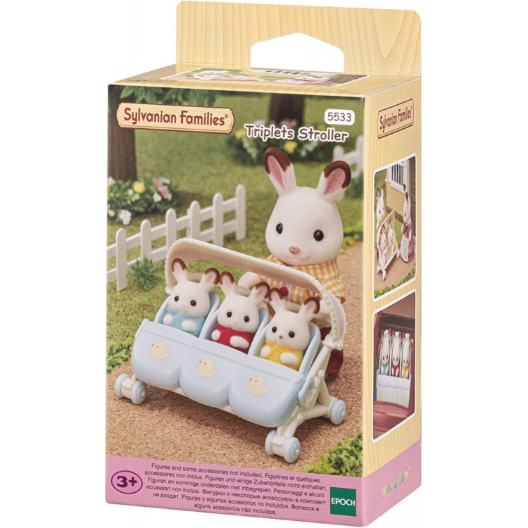 Epoch Sylvanian Families Triplets Stroller 5533