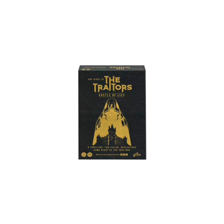 Tomy One Night of The Traitors Castle of Lies, Social Deduction Party Game Inspired by the Hit TV Series, Hidden Roles, Bluffing, Strategy, Missions and Round Table Voting, 4 to 8 Players, 14 Years and Up