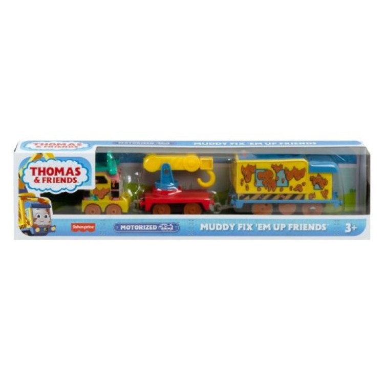 Mattel Thomas & Friends Motorized Engine Muddy Fix 'Em Up Friends Carly and Sandy HHN43