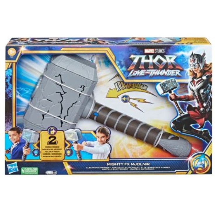 Mattel Thor Love and Thunder Mighty FX Mjolnir Hammer