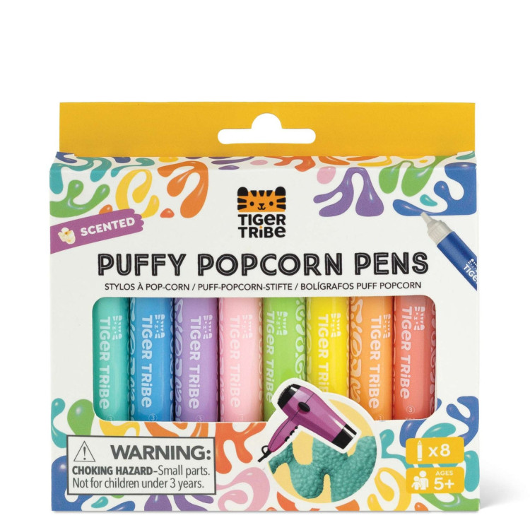 Bigjigs Tiger Tribe - Puffy Popcorn Pens