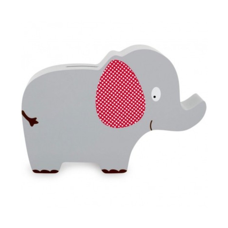 CK Tirelire Elephant Wooden Piggy Bank