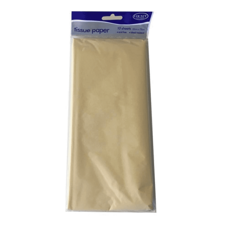 Tissue Paper - Pastel Yellow (Ivory)