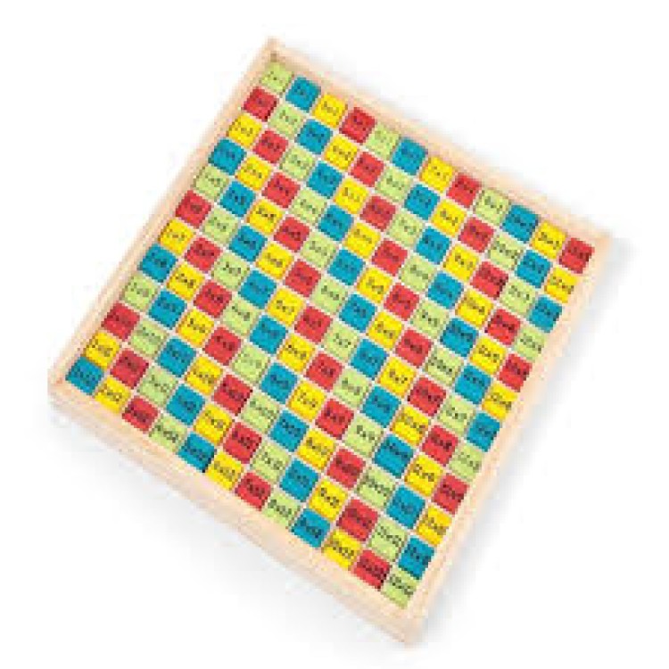 1FF Tobar Wooden Times Table Board