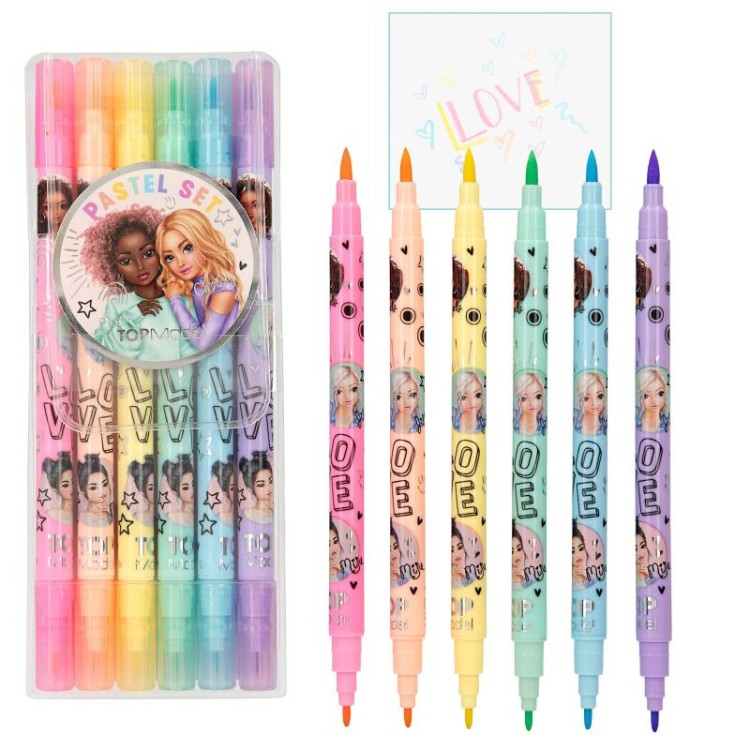 Top Model 2 Sided Pastel Pen Set 12188