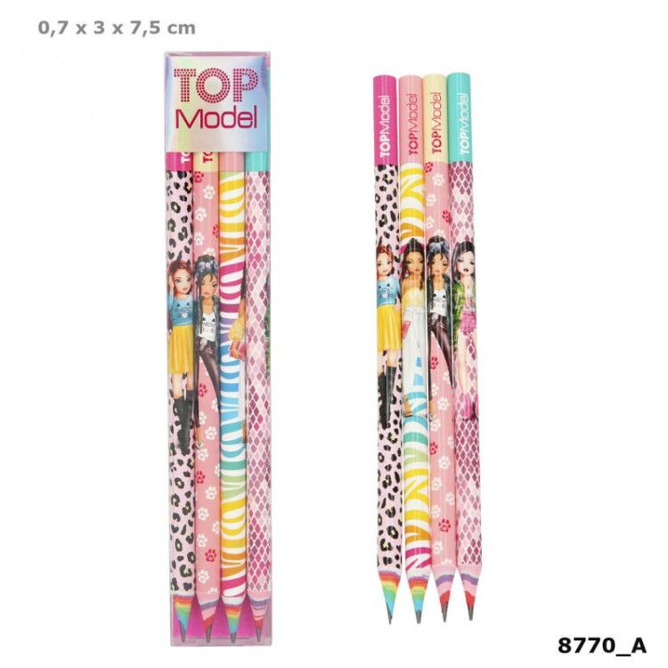 Depesche Top Model Animal Print Pencil Set 8770_A