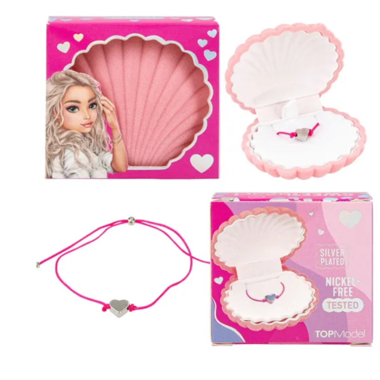 Depesche Top Model Bracelet In Shell Jewellery Box (Assorted Colours - One Supplied) 12477_A
