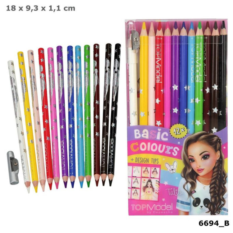 Depesche Top Model Coloured Pencil, 12 Colours 6694_B2