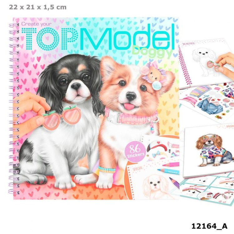 Top Model Create your Doggy Colouring Book 412164