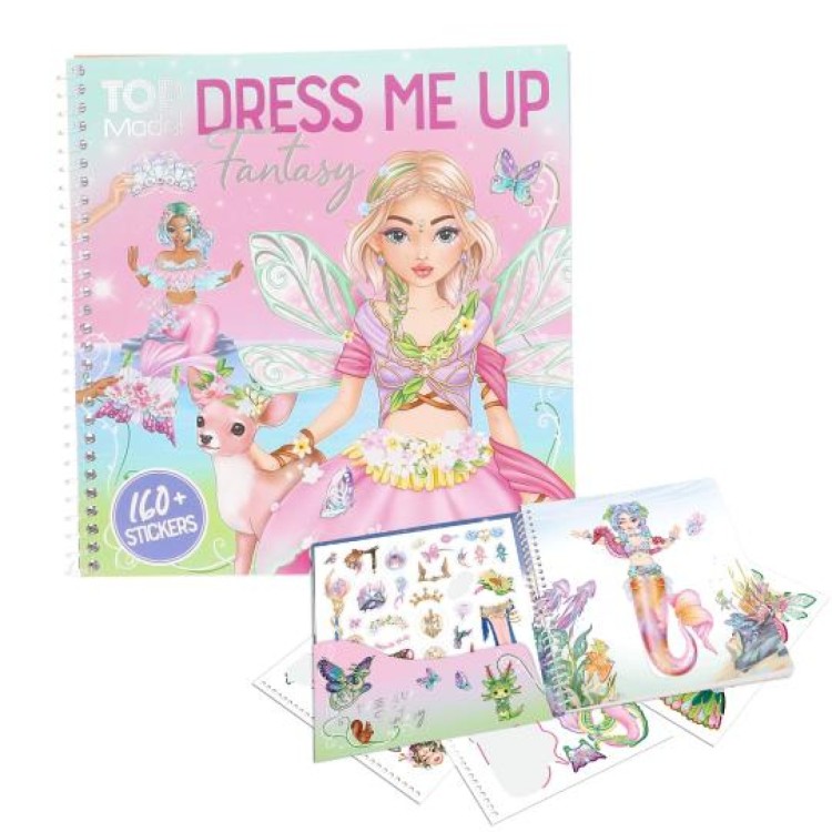 Depesche Top Model Dress Me Up Fantasy Sticker Book 13439_A
