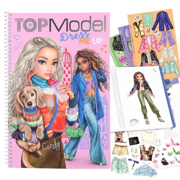 Top Model Dress Me Up Sticker Book 12724_A