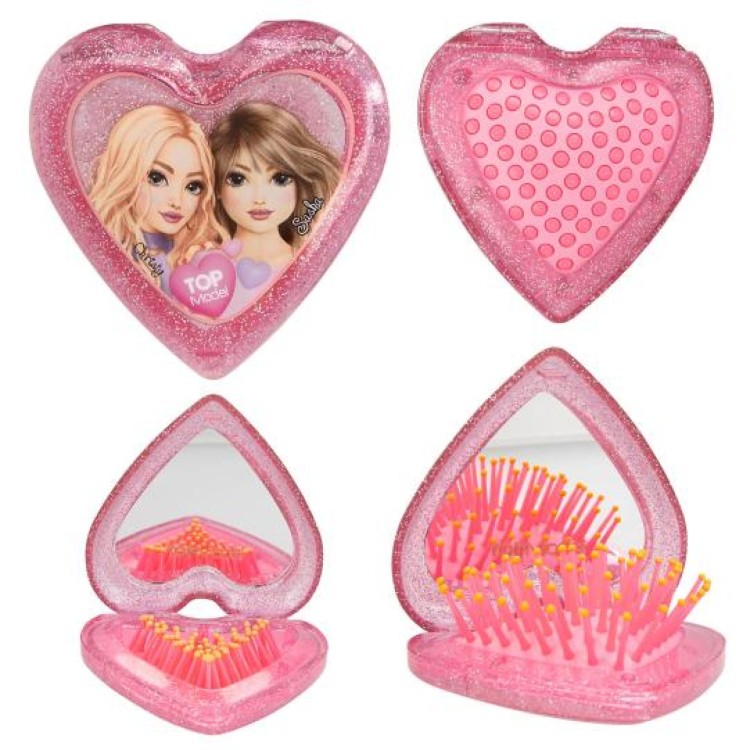 Depesche Top Model Folding Hairbrush - Heart Shaped 0413030_A (Assorted - One Supplied)