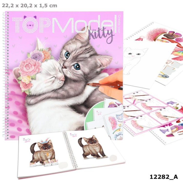 Top Model Kitty Colouring Book 12282