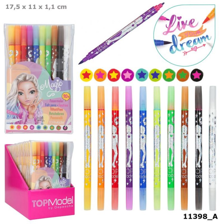 Depesche Top Model Magic Felt Pens 10 pack