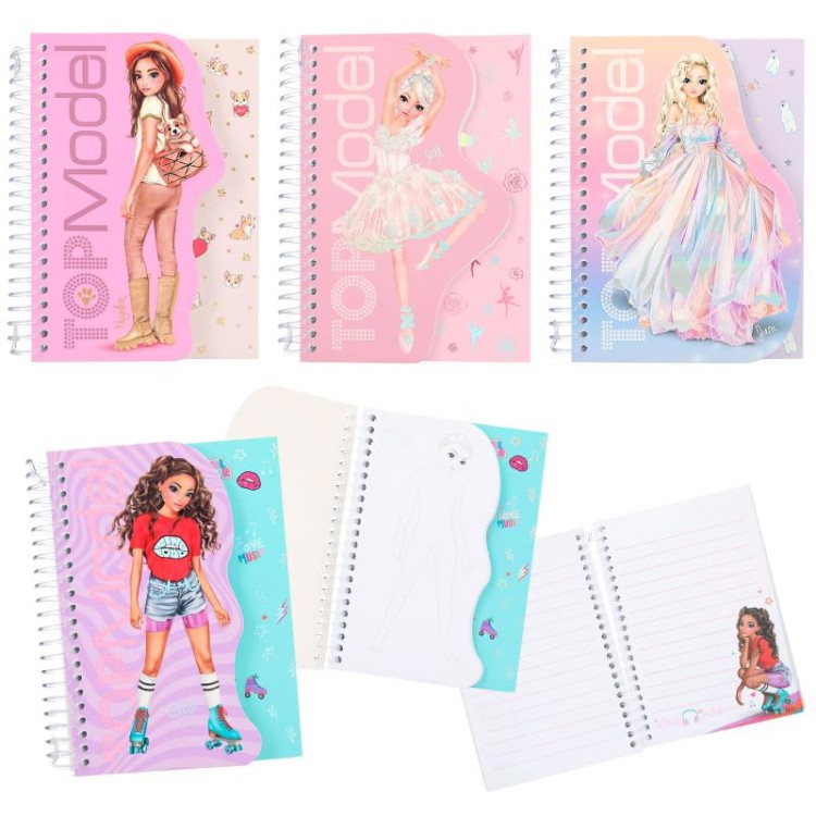 Depesche Top Model Mini Spiral Notebook Assorted - One Supplied 0412137_A