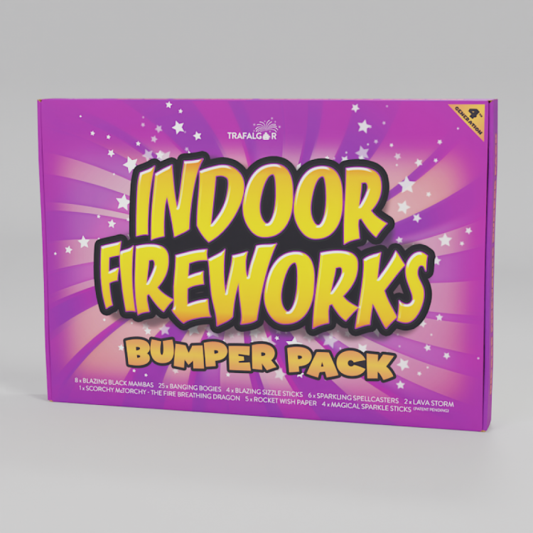 Trafalgar Indoor Fireworks 25 Fireworks Plus 25 Fun Snaps