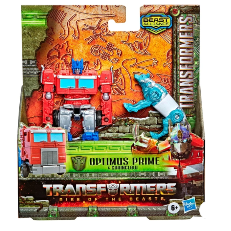 Hasbro Transformers Rise of the Beasts Optimus Prime & Chainclaw F3897 F4612