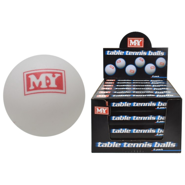 MY Table Tennis Balls 6 pack TY9882 