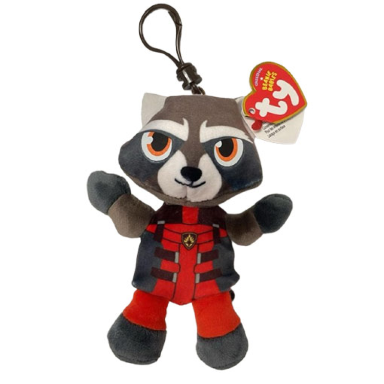 TY Beanie Babies - 34009 Marvel Rocket Racoon Key Clip