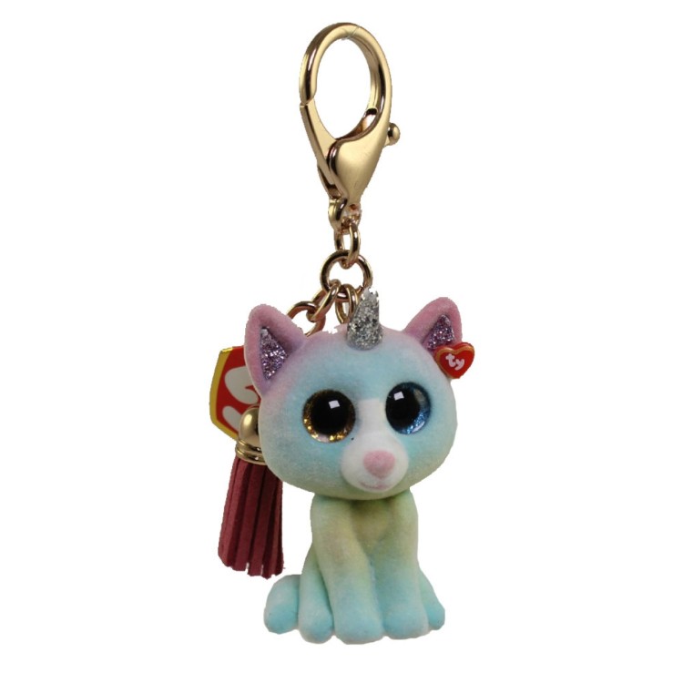 TY Beanie Boos - 25059 Heather Cat Key Clip