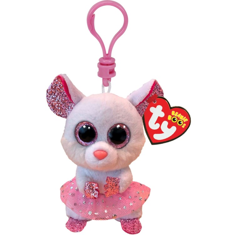 TY Beanie Boos - 35246 Nina Mouse Soft Key Clip