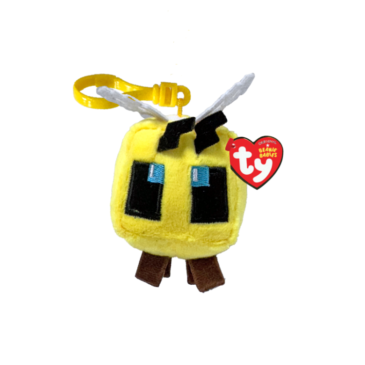 TY beanies Minecraft Bee keychain 34019