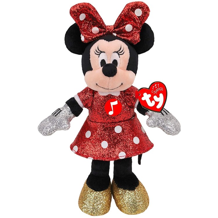 TY Sparkle 41266 Disney Minnie Mouse With Sound