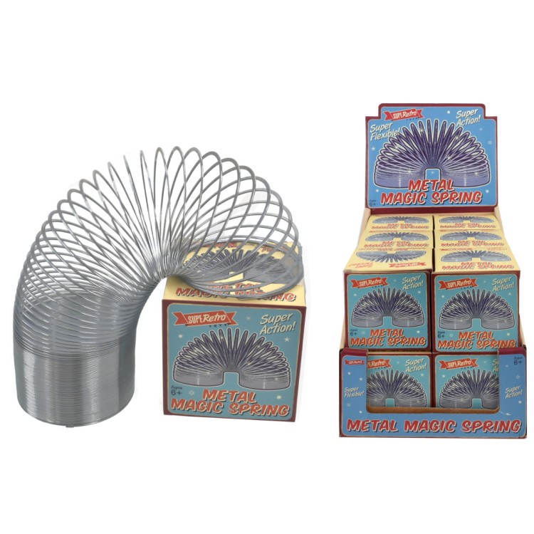 Metal Magic Spring Slinky In Colour Box TY2168 
