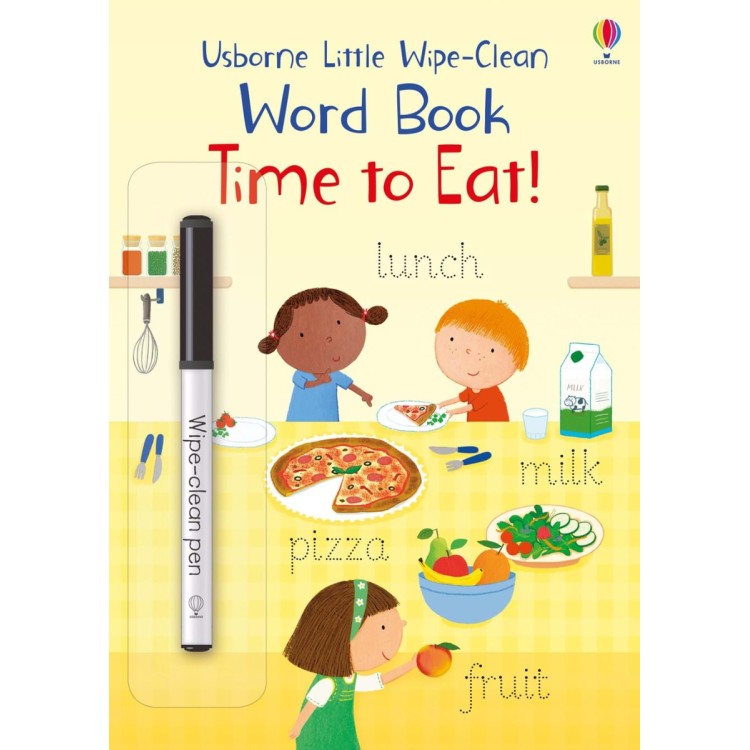 Usborne - Little Wipe Clean Word Book Time To Eat