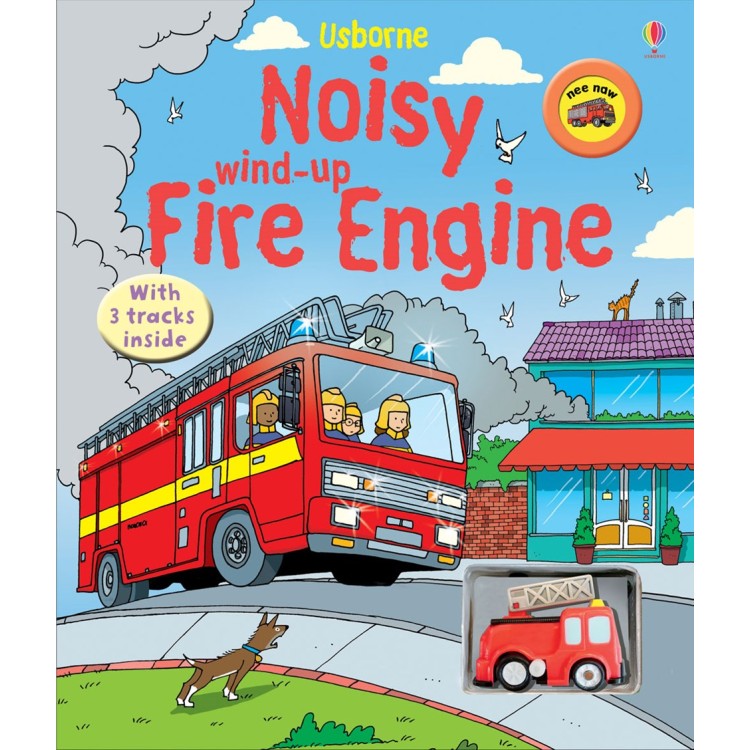 Usborne Noisy Wind Up Fire Engine Book