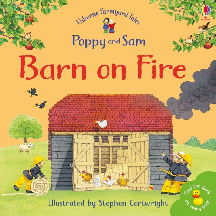Usborne Farmyard Tales Mini Poppy and Sam Barn On Fire