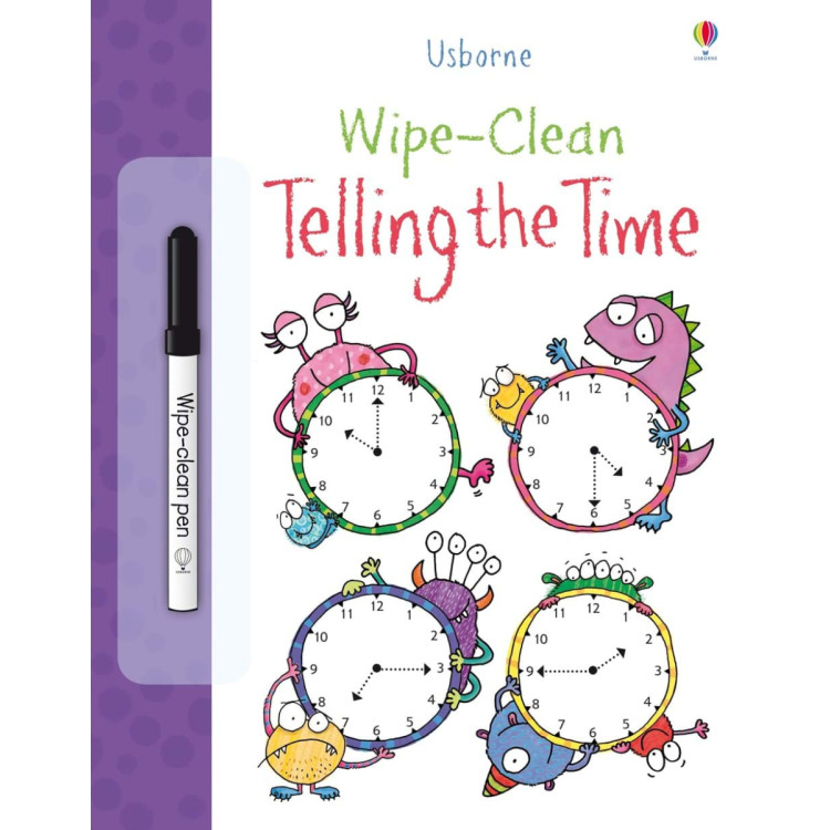 Usborne - wipe clean telling the time