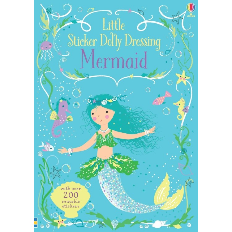 Usborne Activities Little Sticker Dolly Dressing MERMAID