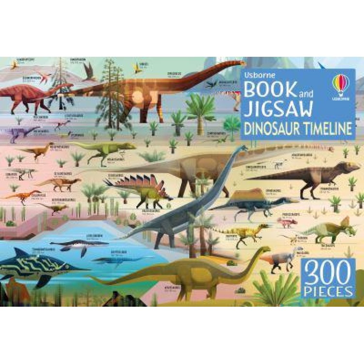 Usborne Book and Jigsaw Dinosaur timeline 300 pieces