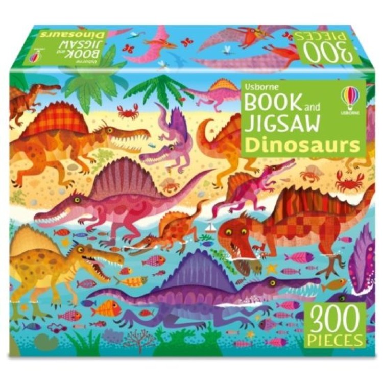 Usborne Book and Jigsaw Dinosaurs 300 Pieces