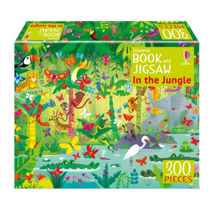 Usborne Book And Jigsaw In The Jungle 300 pieces