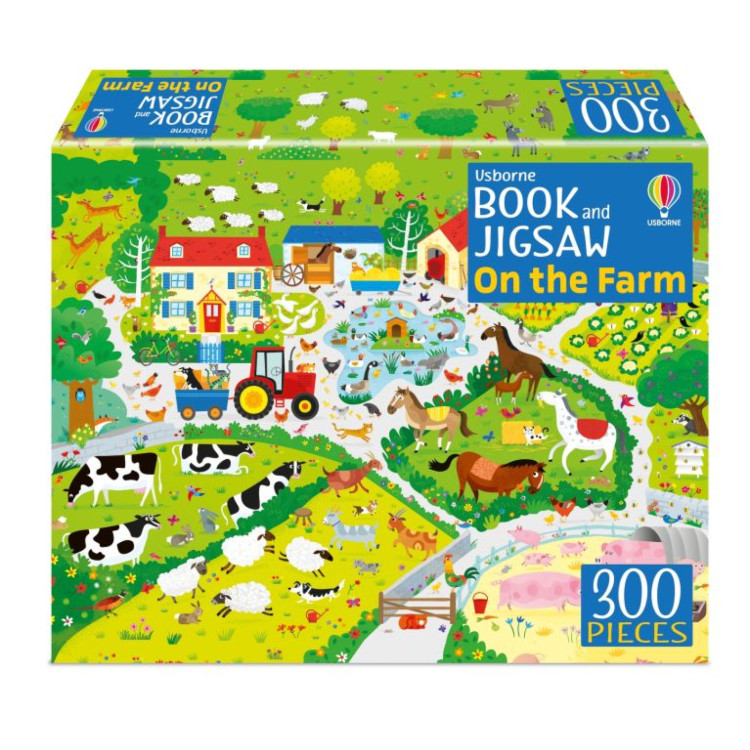 Usborne Book And Jigsaw On The Farm 300 Pieces