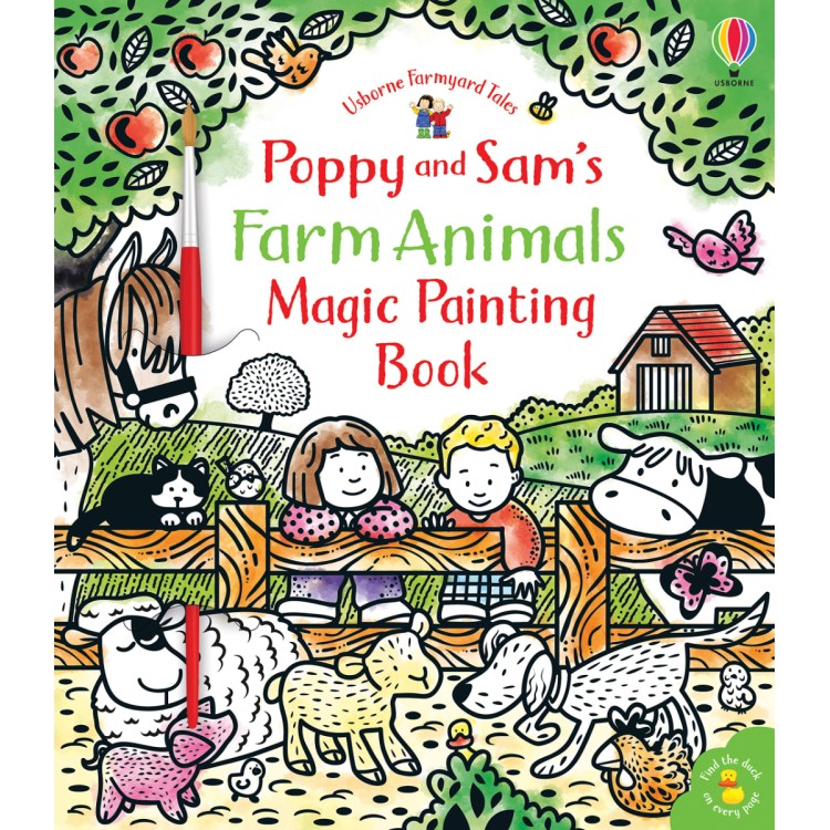 Usborne Farmyard Tales Poppy & Sam Farm Animals Magic Painting Book