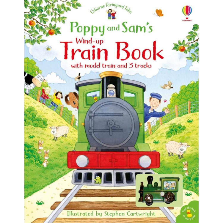 Usborne Farmyard Tales Poppy and Sam's Wind up Train Book