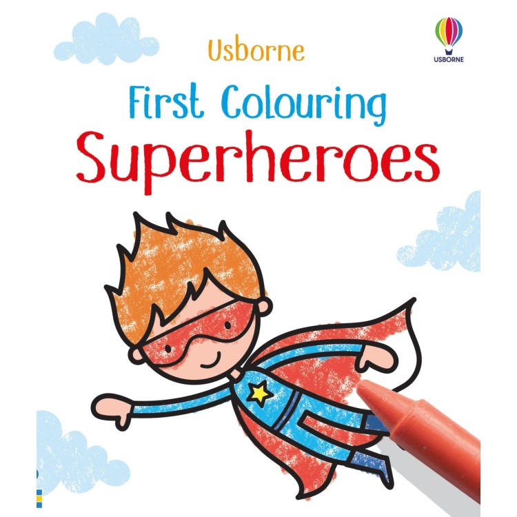 Usborne First Colouring SUPERHEROES 