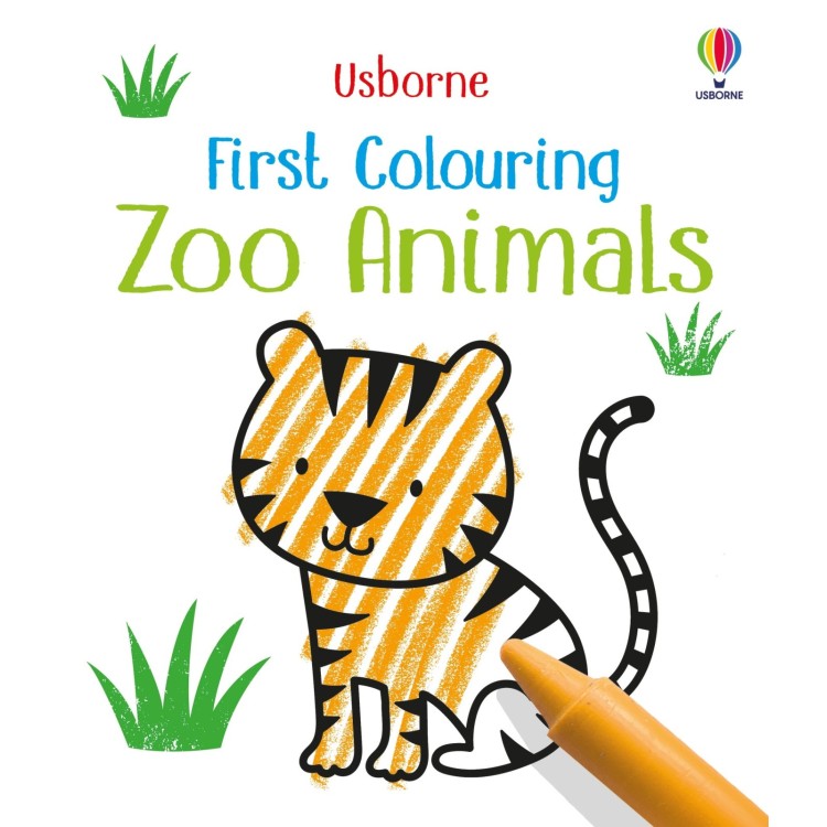 Usborne First Colouring ZOO ANIMALS