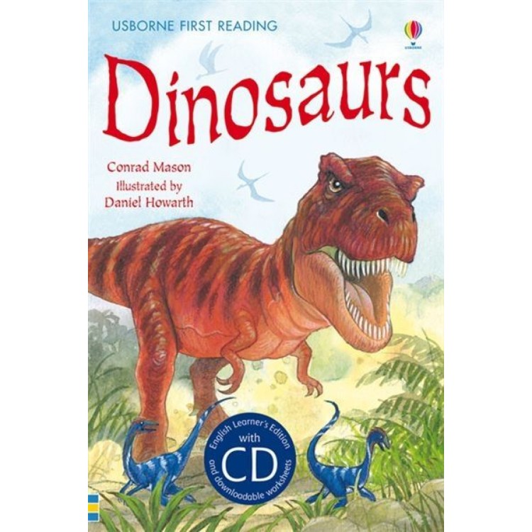 Usborne Books First Reading With CD Dinosaurs
