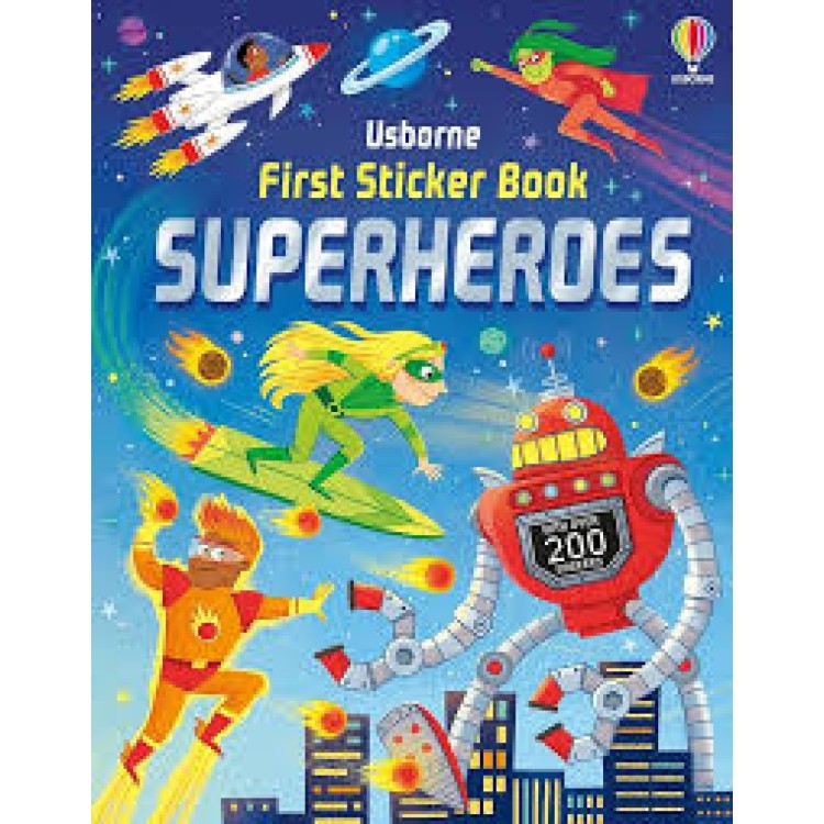 Usborne First Sticker Book Superheroes