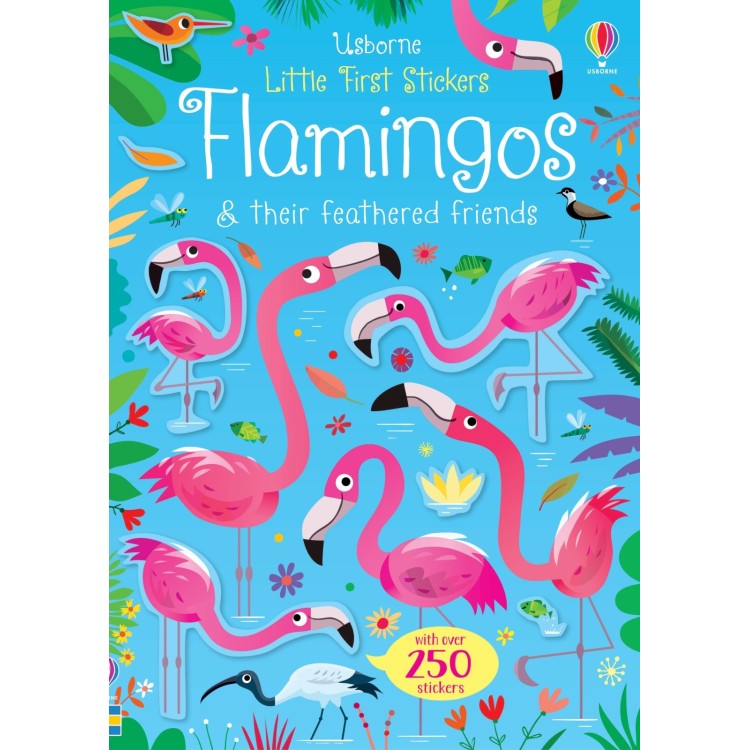 Usborne Little First Stickers Flamingos & Their Feathered Friends